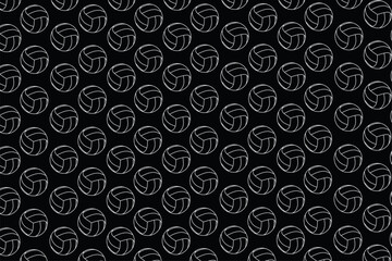 Vector Seamless Volleyball Pattern for Sportswear