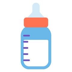 Fototapeta premium 아기 우유병 일러스트