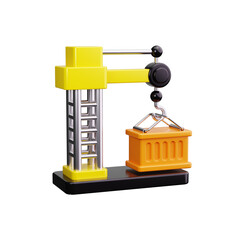 crane 3d render icons