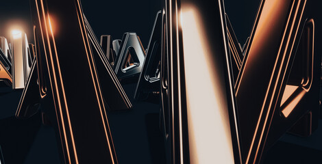 metallic letter a background