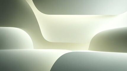 Abstract minimal background highlighting smooth geometric-inspired forms, isolated and centered, soft even illumination and clean edges, high-resolution stock illustration look