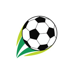 Fototapeta premium Brazilian Football Motion Lines