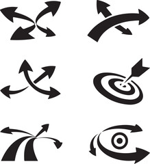 Target Icon Vector &ndash; Minimal Bullseye Symbol Isolated on White Background