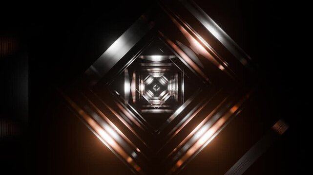 abstract geometric modern vibes tunnel illustration motion art loop background
