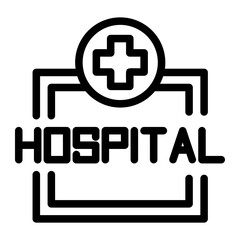 hospital building icon