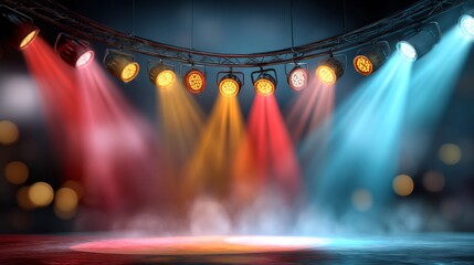 Startup pitch background stage lighting professional look