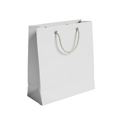 Plain White Paper Shopping Bag with Rope Handle