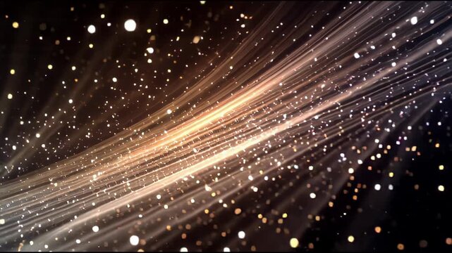 Elegant abstract glowing lights transition with crossfade effect in dark background.