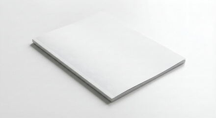 Blank Book Cover Mockup Isolated