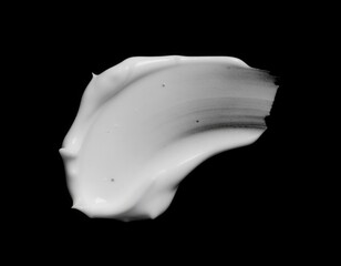 Cream on Black Background