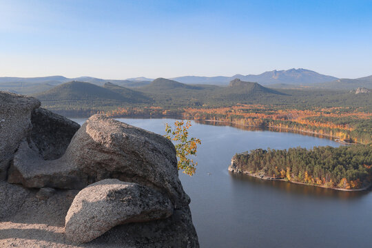 Burabay October National Park Kazakhstan Kokshetau mountains forest nature lake autumn landscape