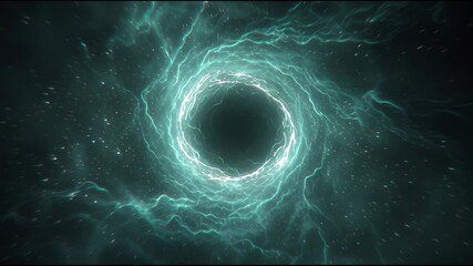 A glowing energy aura surrounds an invisible core in space with fantasy inspired elements.