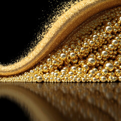 Luxury background with a majestic wave