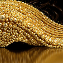 Luxury background with a majestic wave