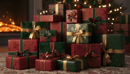 christmas tree with presents