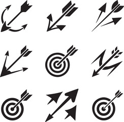 Target Icon Vector &ndash; Minimal Bullseye Symbol Isolated on White Background