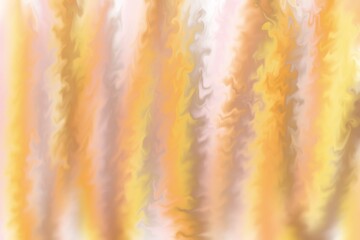 Abstract fluid background with soft flowing waves in warm yellow, peach, and cream tones. Elegant and dreamy texture ideal for wallpapers, branding, presentations, and modern design projects.