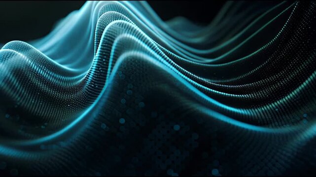 Futuristic dimensional rift visualized through layered light and advanced technology in a dark environment from a close-up viewpoint.