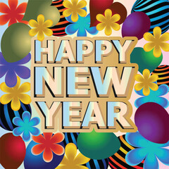 happy new year card 