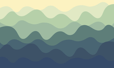 Abstract background landscape mountains and forest, with a modern concept style