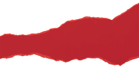 Torn paper texture with grunge red paint illustration of a Poland and Austria flag map border design