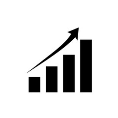 Growth chart with increasing trend