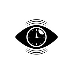 Eye with clock inside