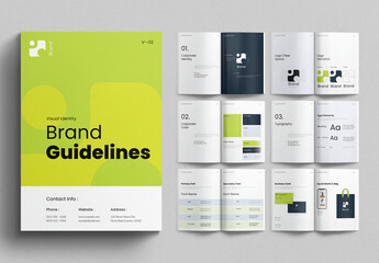 Brand Guidelines Template Design Layout