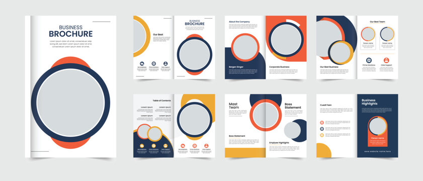 Modern Corporate Business Brochure Template Design With Clean Layout And Professional Branding