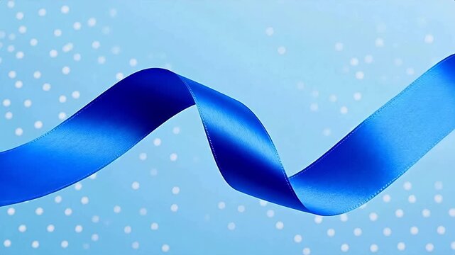 ElegantBlueRibbonDance