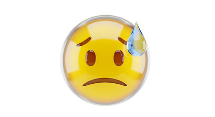 Sweaty Emoji Face A Visual Representation of Stress.