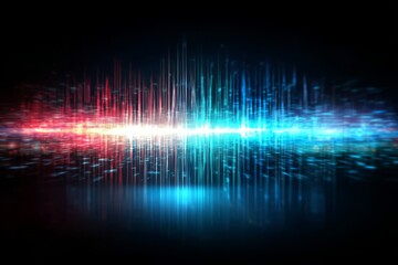 Obraz premium Display of amplitude and frequency variations in soundwaves.