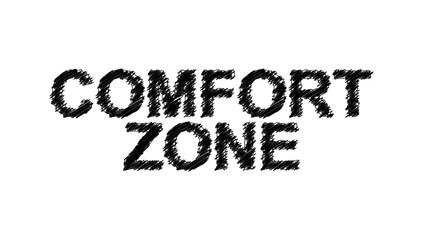 Comfort Zone word lettering