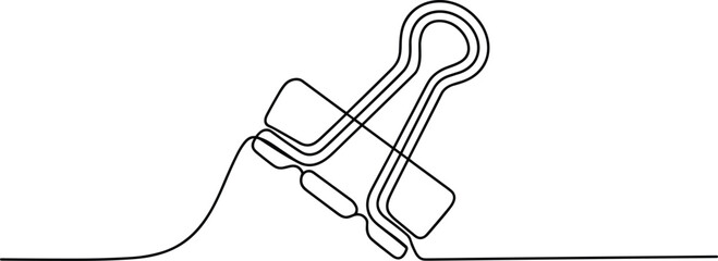 Black and white line of a key and a keyhole lock line outline