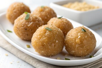 Coconut Laddu Recipe Easy Homemade Indian Sweet Nariyal Ladoo Dessert