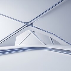 Abstract Architecture - Minimalist Design with Clean Lines and White Space.