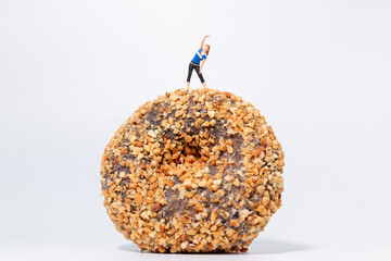 Weight Loss Motivation with Donut Concept