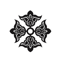 Elegant ornamental floral design, perfect for decorative and artistic projects