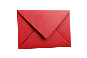 Envelope mail icon minimal design isolated on transparent background