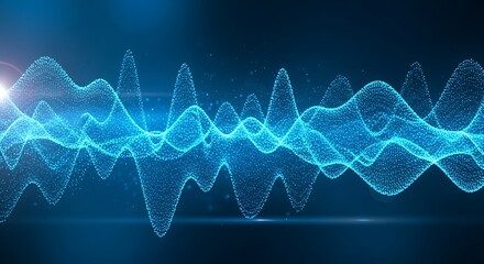 Abstract Blue Waveform - Technology and Innovation Visual.