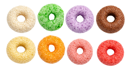 Assorted Color Ring Cereal Set