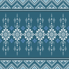 Geometric Ethnic pattern, Native American tribal fabric, tile, carpet, vector, illustration design, on nevybule background