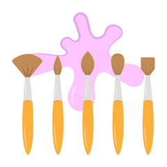 Vector graphics icon for Paint brushes