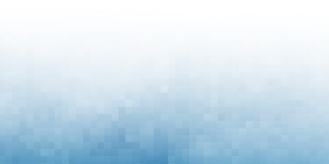 White blue mosaic background. Geometric template with mesh of squares for your amazing design.
