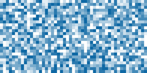 White blue mosaic background. Geometric template with mesh of squares for your amazing design.
