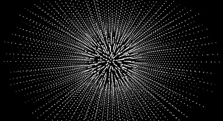 Abstract Convergence - A Dynamic Display of Concentric Lines.