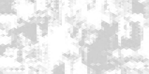 White and gray background. Geometric style. Mesh of triangles. Mosaic template for your design. Paper texture.