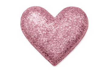 Obraz premium Pink glitter heart creating a sparkling love symbol