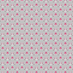 Geometric human figures, fantasy creatures, robots, aliens Funny ornament for children's clothing, home textiles, fabrics, gift wrapping Minimalistic pastel colors