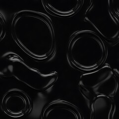 Abstract Black Rings - A Minimalist and Modern Design.